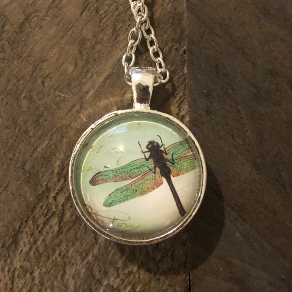 Double Sided Dragonfly Pendant